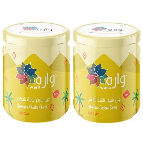 واره جبنة شيدر قابلة للدهن 450جم 2حبة