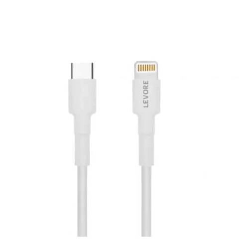 ليفور كابل 1م مصنوع من المطاط الحراري البلاستيكي Type C الى لايتنينج ابيض