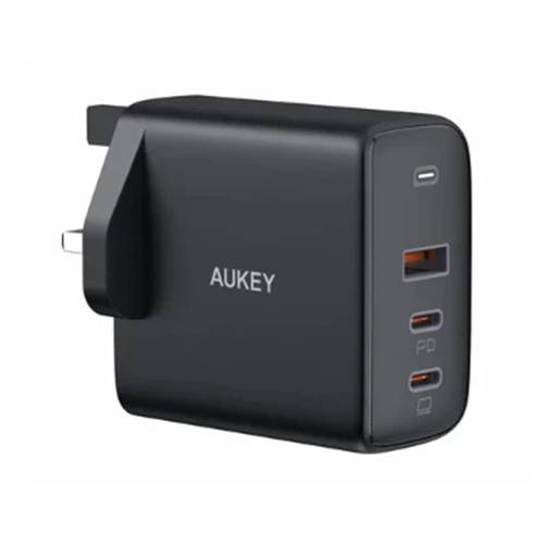 اوكي شاحن حائط 3 منافذ 90واط PD بتقنية GaN باور تاتش موديل رقم.PA-B6S