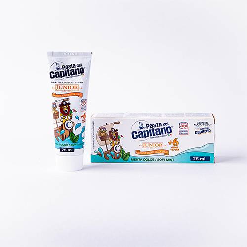 باستا ديل كابيتانو جونيور معجون اسنان نعناع ناعم 75مل