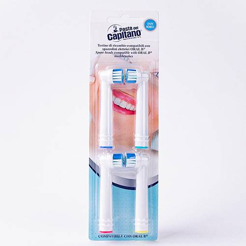 باستا ديل كابيتانو رؤوس فرشاة اسنان احتياطية