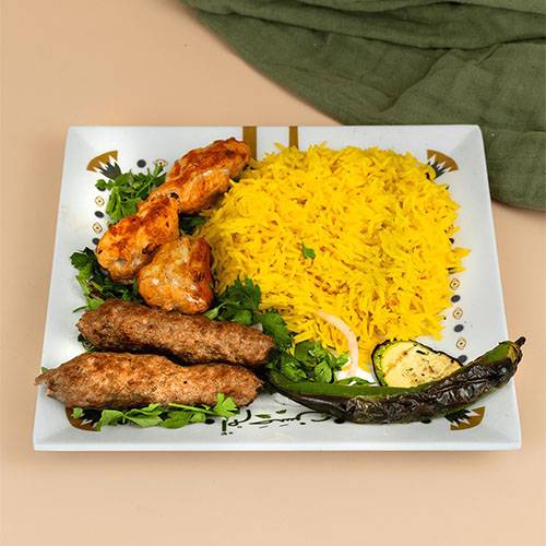 وجبة شيش طاووق وكفتة