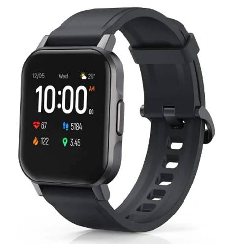 اوكي ساعة الذكية لتتبع اللياقة البدنية مع 12 وضع للنشاط IPX6 مقاومة للماء اسود