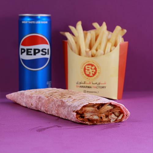 وجبة شاورما دجاج على الفحم