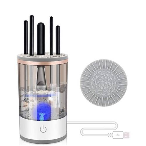 غسالة تنظيف ​​الفرش الدوارة فضي