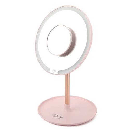 سكاي مراة بتكبير 5مرات صغيرة وردي