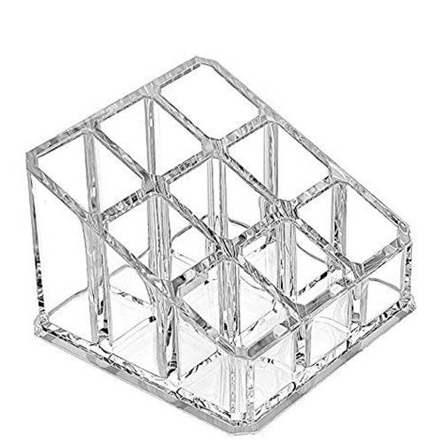 شوبيس منظم تخزين المكياج ورف طلاء الاظافر شفاف