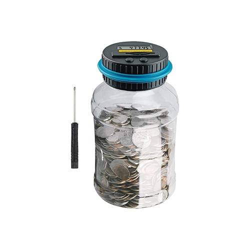 سكاي ديجيتال وعاء نقود رقمي مع عداد عملات 1.8لتر