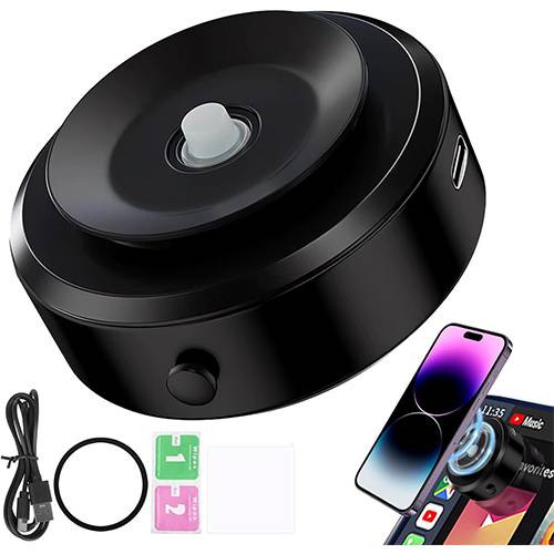 سكاي زجاجة مياه مع حامل للهاتف 720 مل اسود