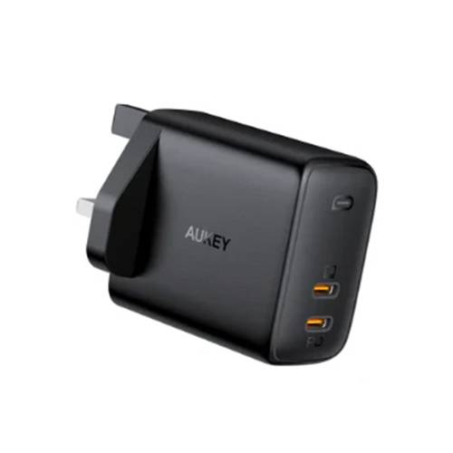 اوكي شاحن حائط مزدوج المنفذ Type C PD بقدره 65W مع الكشف الديناميكي