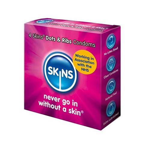 سكينز دوتس اند ريبس 4واقيات ذكرية