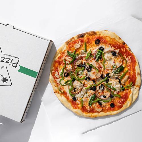 بيتزا خضار وسط