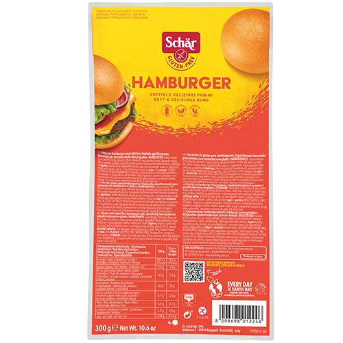 شار خبز همبورجر طبيعي خالي من الجلوتين 300جم