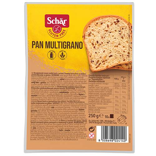 شار خبز توست متعدد الحبوب طبيعي خالي من الجلوتين 250جم 