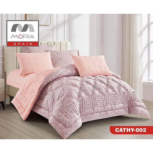 مورا كاثي لحاف 6قطع مجوز كينج 240×260 6قطع CATHY-002 موديل رقم.J-1051