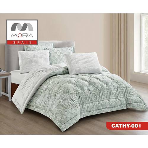 مورا كاثي لحاف 6قطع مجوز كينج 240×260 6قطع CATHY-001 موديل رقم.J-1051