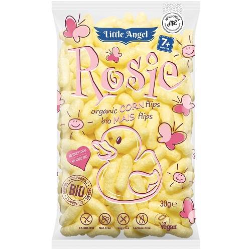 لیتل انجل روزي سناك الذرة العضویة المحمصة طبیعی خالي من الجلوتین للاطفال 30جم