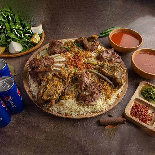 صينية مجبوس لحم تكفي 4اشخاص