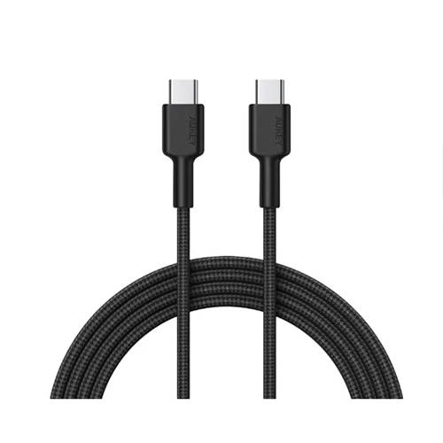 اوكي كابل مضفر نايلون من Type C الى Type C بطول 0.9م اسود