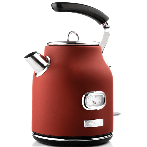 وستنجهاوس غلاية كهربائية ريترو 1.7 لتر 2200واط احمر