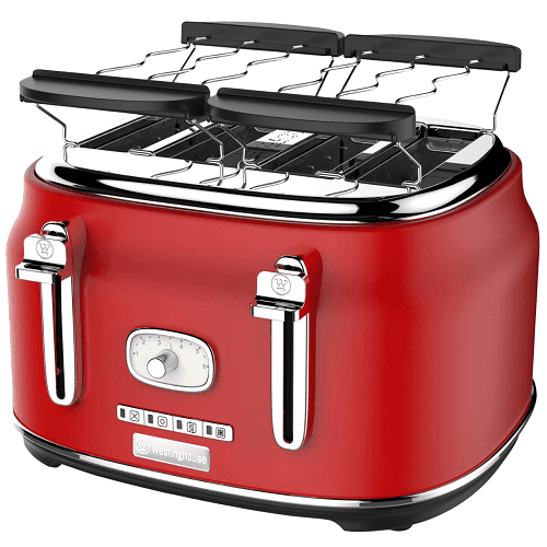 وستنجهاوس محمصة توست ريترو 4شرائح احمر 1750واط