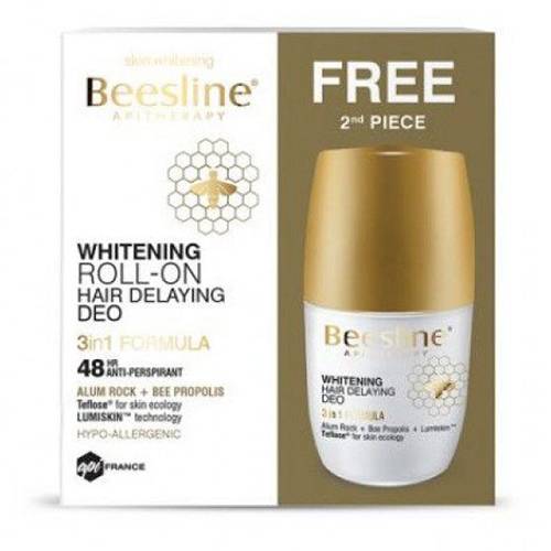 بيزلين مزيل عرق رول للتفتيح وتأخير نمو الشعر 3في1 50مل عرض 1+1مجانا