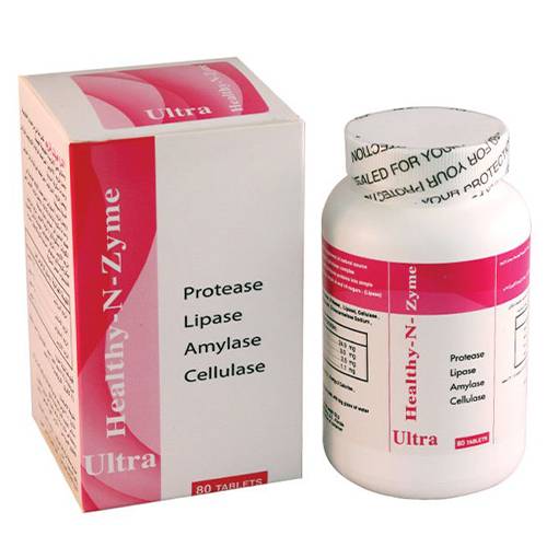 الترا هيلث انزيم يدعم الهضم الصحي 80قرص