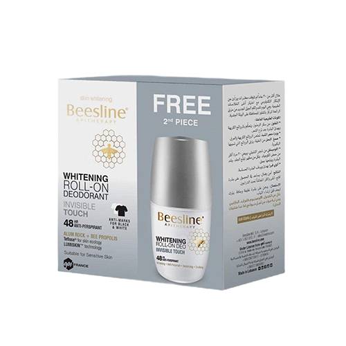 بيزلين رول اون مزيل الرائحة لتفتيح البشرة لمسة خفية 50مل 1+1مجانا