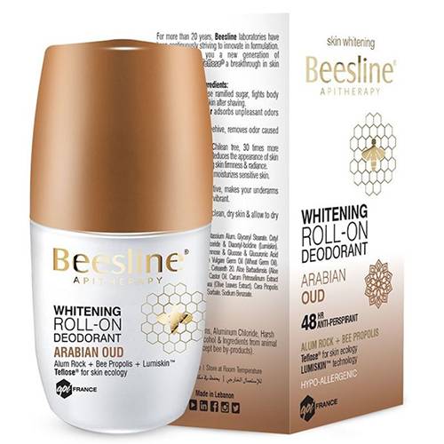 بيزلين رول اون مزيل عرق لتفتيح البشرة بالعود العربي 48 ساعة 50مل