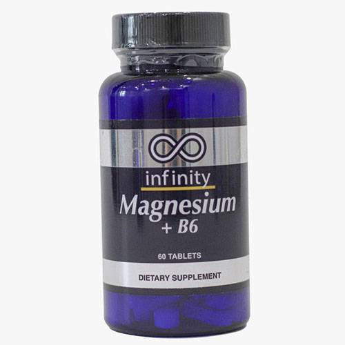 انفينيتي مغنيسيوم و ب6 مكمل غذائي لدعم العظام 60قرص