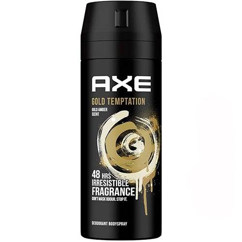 اكس جولد تيمبتيشن بخاخ الجسم مزيل العرق يدوم 48ساعة للرجال 150مل