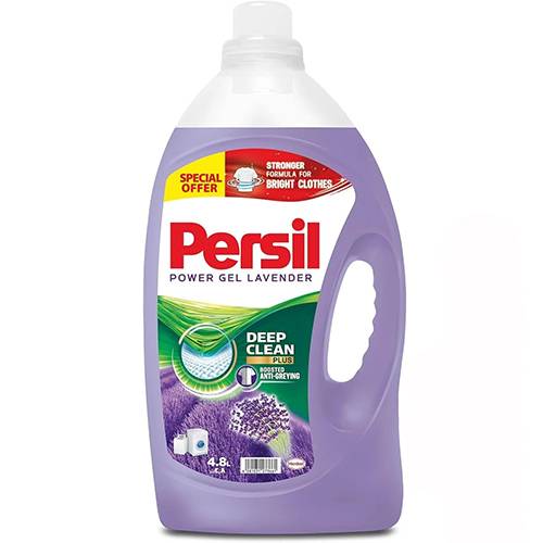 برسيل باور جل سائل تنظيف الملابس باللافندر للغسالات الاوتوماتيك 4.8لتر