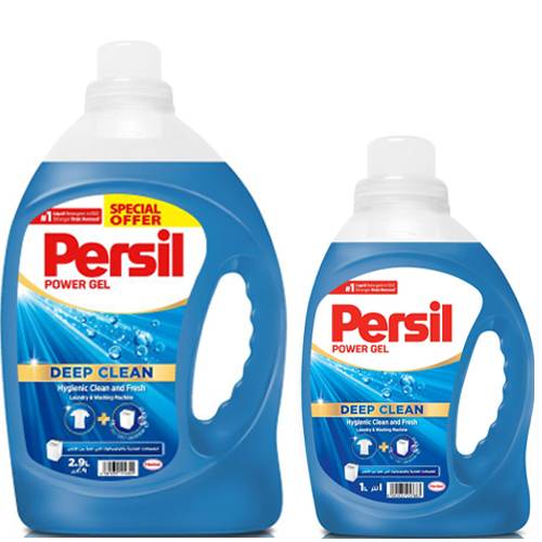 برسيل باور جل سائل غسيل الملابس للغسالات النصف اوتوماتيك 2.9لتر + 1لتر