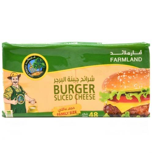 فارملاند شرائح جبنة البرجر 48شريحة 800جم