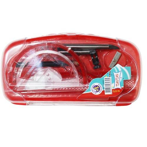 ادوات رسم هندسي لون احمر