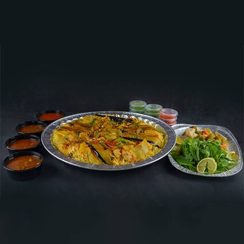 صينية مقلوبة دجاج تكفي 5اشخاص