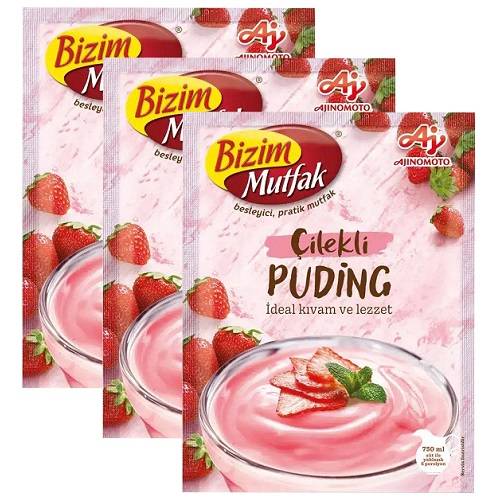 بزم بودينج فراولة 120جم 3حبة