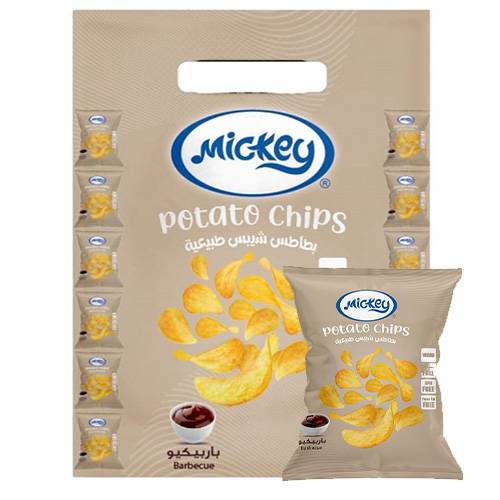 ميكي رقائق بطاط بنكهة الباربكيو 19.2جم 20حبة