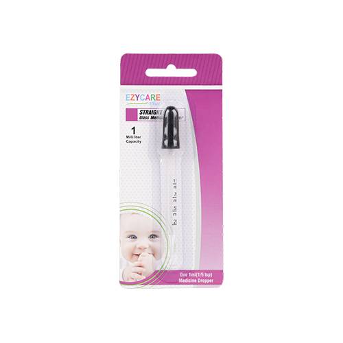 ايزي كير قطارة زجاجية ذات راس مستقيم 1مل