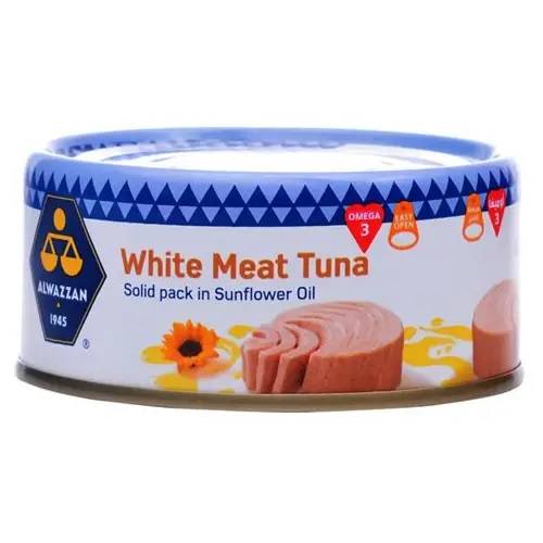 الوزان تونة لحم ابيض بزيت دوار الشمس 160جم