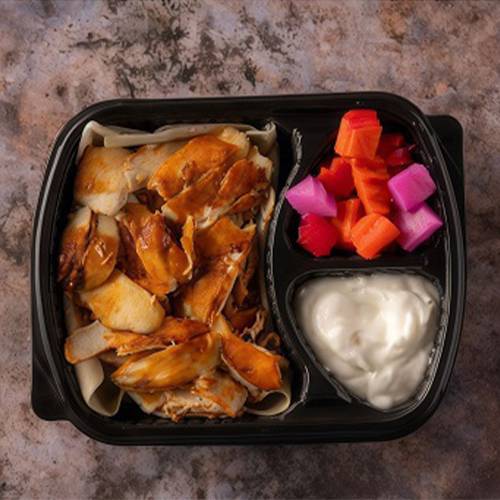 صحن شاورما دجاج ربع كيلو