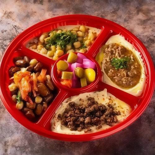 ماعون فطور شامى وسط