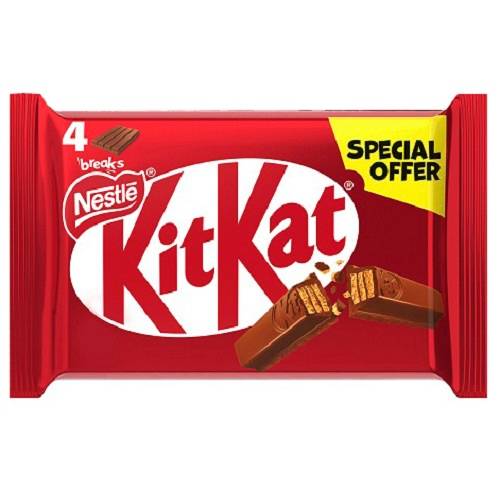 كيت كات اصابع ويفر مغطاه بشوكولاتة الحليب 36.5جم 4قطع