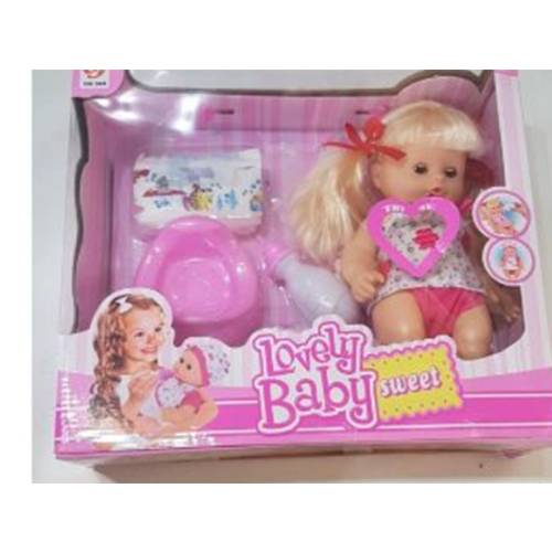 عروسة مع حفاضة وببرونة