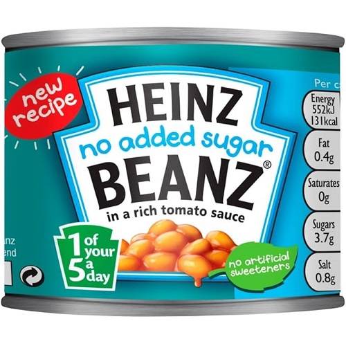 هاينز فاصوليا مطبوخة بصلصة الطماطم بدون سكر مضاف 200جم