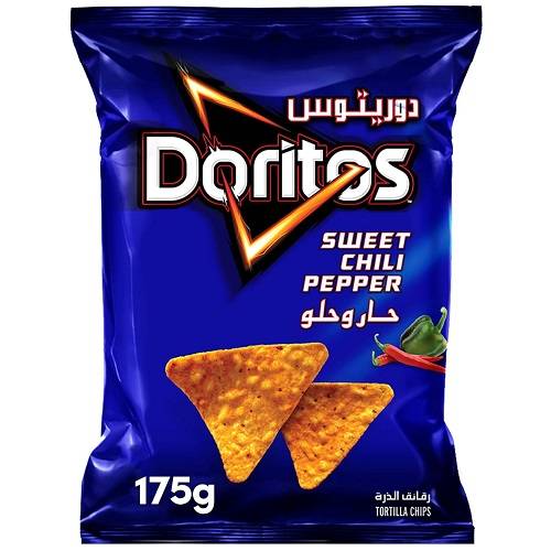دوريتوس رقائق التورتيلا بطعم الفلفل الحلو والحار 175جم