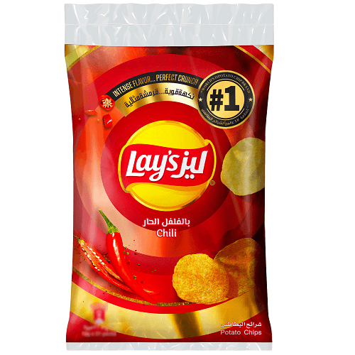 ليز شيبس بالفلفل الحار 11جم 21حبة
