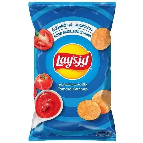 ليز شيبس بكاتشب الطماطم حجم عائلي 170جم