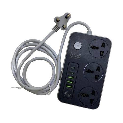 بودي شريط طاقة متعدد الاستخدام 5منافذ USB بقوة 2500واط 2م