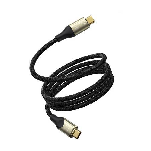 فولت مي باورلينك يوترون سيريز كابل USB 4.0 من Type C الى Type C بطول 2م اسود رقم.17168